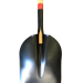 Ames Razor-Back 50139 #2 Eastern Pattern Steel Scoop with Wood Handle and Steel D-grip - 145-50139