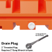 Remcon - Standard GuardSafe 42" Water-Filled Safety Barricade - REM-GS42-STANDARD