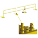 Tie Down 70762 Stack Pallet Kit - 11 Yellow 10 ft. Guardrails & 12 Socket Bases - TDE-70762