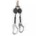 SafeWaze Latitude Pro 7' Dual Web SRL-P: FS-EX313, Carabiner, Class I - 