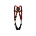 Super Anchor Safety 6001-R - Fall Arrester Full Body Harness, Red Webbing w/ Rear D-Ring - 6001-R