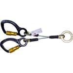 Super Anchor Safety 6515-C - 2-D Lanyards w/ Captive Aluminum Auto Lock Carabiners SUPER ANCHOR SAFETY, 6515-C, 2-D LANYARDS, CAPTIVE ALUMINUM, AUTO LOCK, CARABINERS