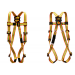 Super Anchor Safety DE-6001-H - Hi-Viz Webbing, Dielectric Fall Arrester Full Body Harness - SAS-DE-6001-H