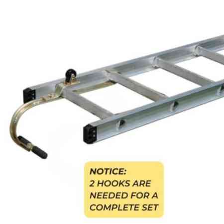 Tie Down 65005 TranzSporter Ladder Hook - Zinc-Plated Steel w/ Rubber T-Bar for Roof Protection