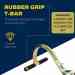 Tie Down 65005 TranzSporter Ladder Hook - Zinc-Plated Steel w/ Rubber T-Bar for Roof Protection