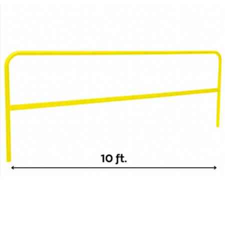 Tie Down 70758 Universal Guardrail - 10 ft. Highly Visible Safety Rail for Fall Protection