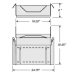 Tie Down 70831 Ladder Safety Dock 21.5 in. x 26 in. - Lightweight 9 lb Aluminum Deck