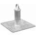 Tie Down 70864-L16 - 12 in. Screw on Commercial Roof Anchor - Galvanized Steel with 16 in. x 16 in. Base