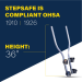 Tie Down 72874 Step-N-Safe Extension Ladder Walk-Thru - Enhanced Safety for Roof & Construction