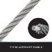 Tie Down 90010 Replacement Cable - 100 ft Stainless Steel for TranzSporter Hoists