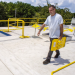 Tie Down 71094 Zip Base 3 Hole - Lightweight Non-Penetrating Yellow Guardrail Base