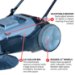 Tomahawk TOS38 38" Commercial Push Sweeper - TOM-TOS38
