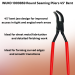 WUKO 1009869 Round Seaming Pliers 45° Bent - WUKO-1009869