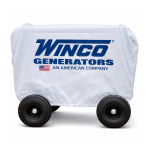 Winco Generator Cover – 64444-013, Large (45" L x 32" W x 30" H) winco, 64444-013, generator cover, large, HPS6000HE, HPS9000VE, dolly kit
