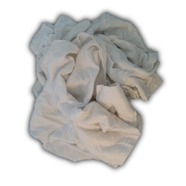 New White Cotton Rags - 25 lb box