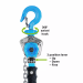 Tractel – 19959 Bravo™ Lever Chain Hoist 1/4 Ton, 5 ft Lift - TRA-19959