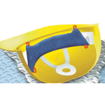 *Clearance* Occunomix, #880018 Clip-On Hard Hat Sweatband Summer Items, heat, summer