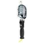 Voltec 25Ft. 16/3 SJT Metal Shade Work Light w/ Outlet in Handle Voltec work light 75W, trouble light with outlet, 16/3 SJT cord, metal shade hanging hook, SKU 08-00184