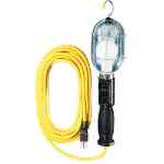 Voltec 50Ft. 16/3 SJT Metal Shade Work Light w/ Outlet in Handle Voltec work light 75W, 50 ft trouble light, metal shade work light, built-in outlet handle, 16/3 SJT 50 ft, SKU 08-00185