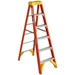 Werner 6206 Step Ladder, 6 ft. - Fiberglass - 180-6206