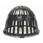 8 in. Plastic Strainer C1-1858, Marathon 8-inch plastic strainer, twist-lock strainer, roof drain strainer, plastic dome drain cover, 8? drain strainer, black plastic strainer