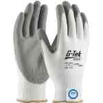 PIP 19-D330 G-Tek 3GX w/ White Dyneema Diamond/Spandex Shell Gray PU Coating, EN5 - clearance  
