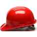  Pyramex HP16020 Cap Style, 6 Pt. Snap Lock Suspension - Red