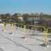  BlueWater Manufacturing - SafetyRail 2000 - Roof Fall Protection Guardrail - PC Yellow - Railing, Bases & Pins