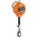 Malta Dynamics – C8001 Razorback SRL, 30 ft Galvanized Steel Cable, Carabiner & Snap Hook, Fall Arrest Lifeline - MD-C8001