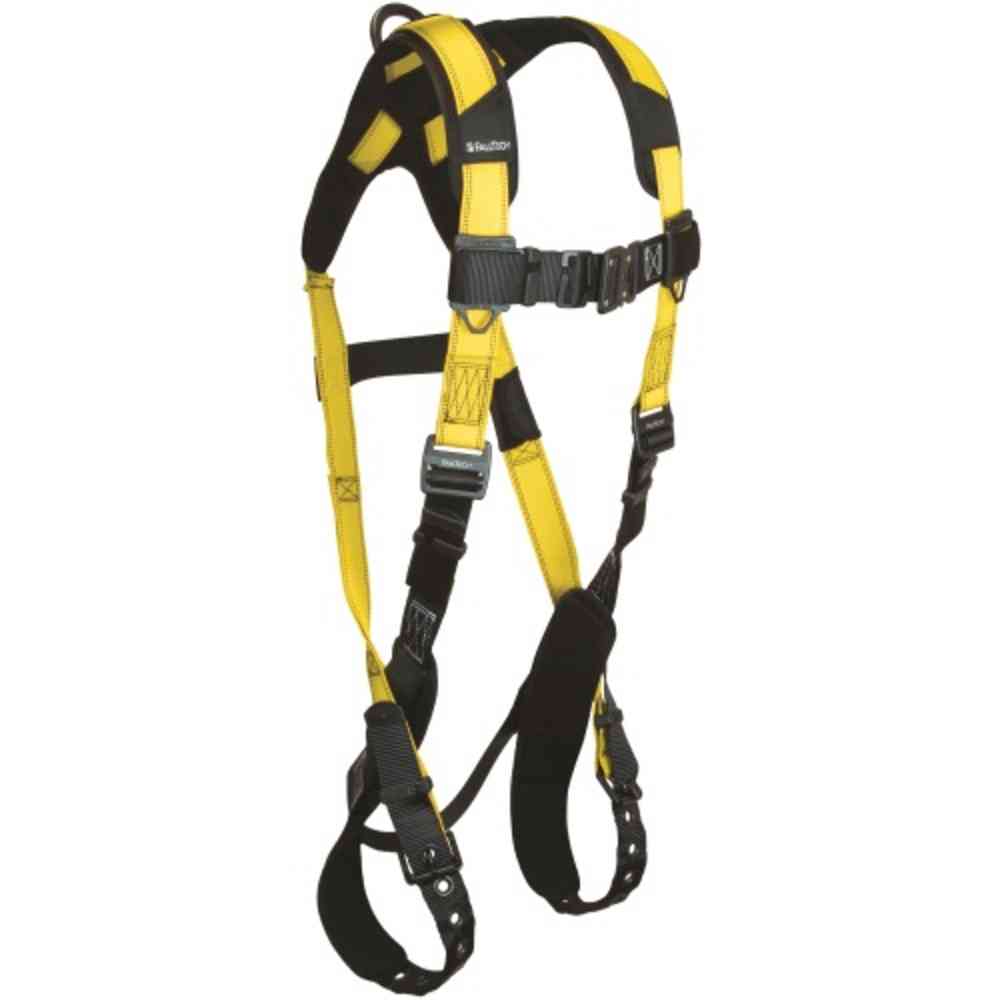 FallTech 7021B Journeyman Flex Harness, 1 D-ring, TB legs and QC Chest
