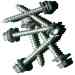 Guardian Fall Protection 00668 CB Screws for Wood application (40ct.)