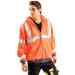 Occunomix - LUX-SWT3HZ Premium Wicking Hoodie, Orange - 348-LUX-SWT3HZ-O