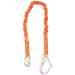 Malta Dynamics – C5115 Lanyard, Single Leg Stretch, 4.5'–6', Rebar Hooks, Internal Shock Absorbing - MD-C5115
