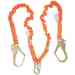Malta Dynamics – C5117 Lanyard, Double Leg Stretch, 4.5'–6', Rebar Hooks, 100% Tie-Off. Clearance Pricing! - MD-C5117