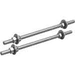 Roof Top Blox – ROD-03 12 Threaded Extension Rods (Pair) ROD-03, Roof Top Blox Extension Rods, 12? threaded rod pair, ROD-03 threaded rods, roof piping elevation rods, adjustable piping support rods