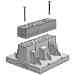 Roof Top Blox – XTB-02 Height Extension Kit, 1.5 Polypropylene - RTB-XTB-02