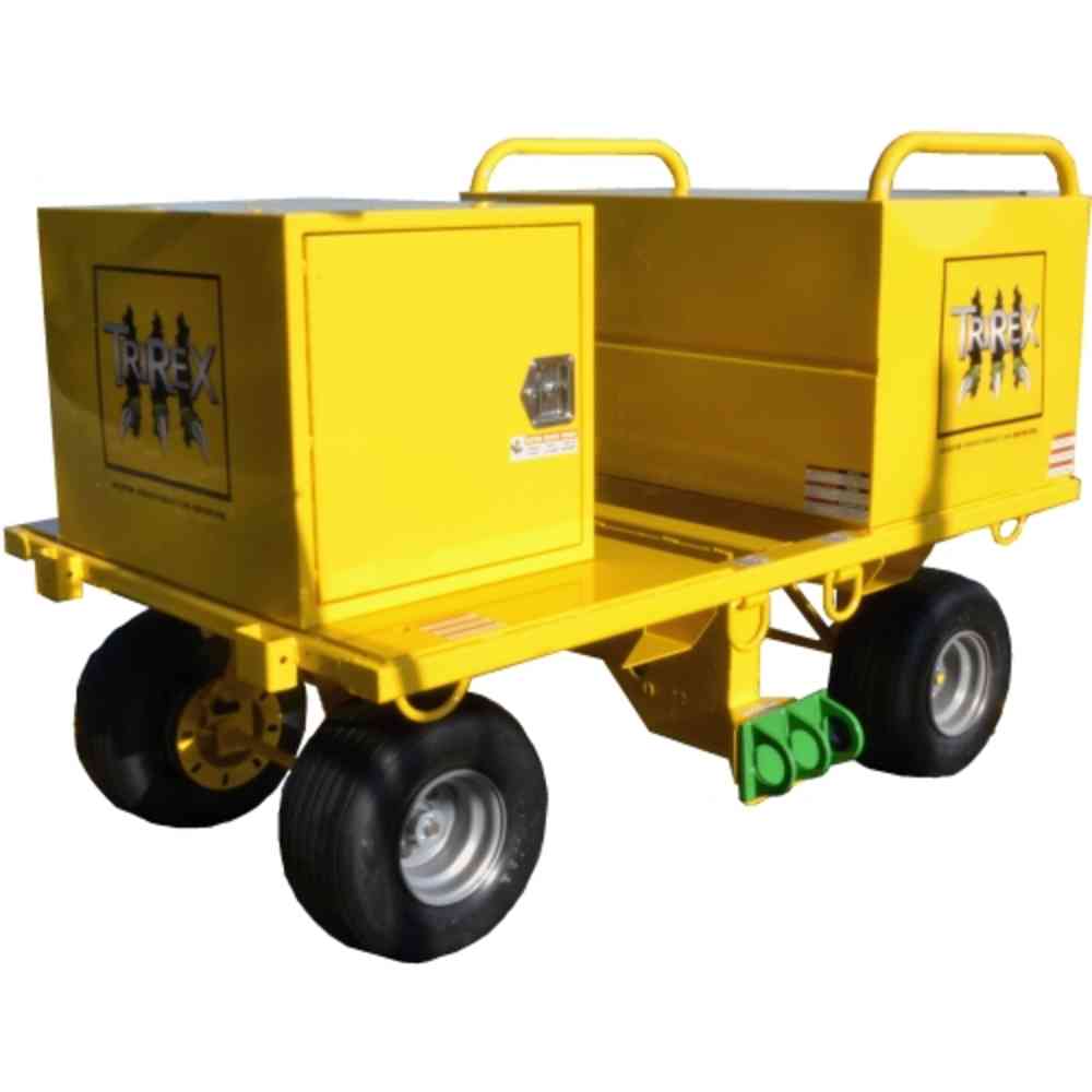 AES TriRex Mobile Fall Protection System w/12 & 20 cu. ft. Job Box