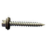 U.S. Aluminum 105WBG #10 X 1½” Hi Hex Head Screw W / Rubber Washer, 100/Bag USA-105WBG, U.S. Aluminum,105WBG,gutter screws,#10 x 1-1/2,hi hex head,hex washer head,rubber washer,sealing screw,self tapping,corrosion resistant,gutter fastener,gutter hanger screws,downspout outlet,K-style gutter hardware,100 bag