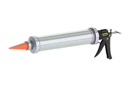 Albion 103-16 Special Deluxe 80 oz Manual Bulk Gun -High-Capacity Steel Barrel Dispenser w/ Orange Cone Nozzles