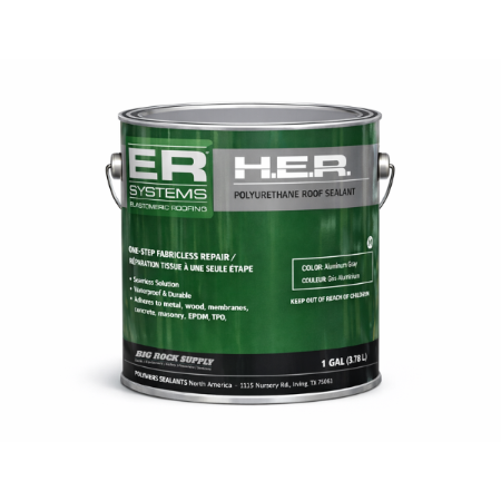 GacoFlex - H-E-R Sealant, Aluminum Gray, 1 Gallon Can