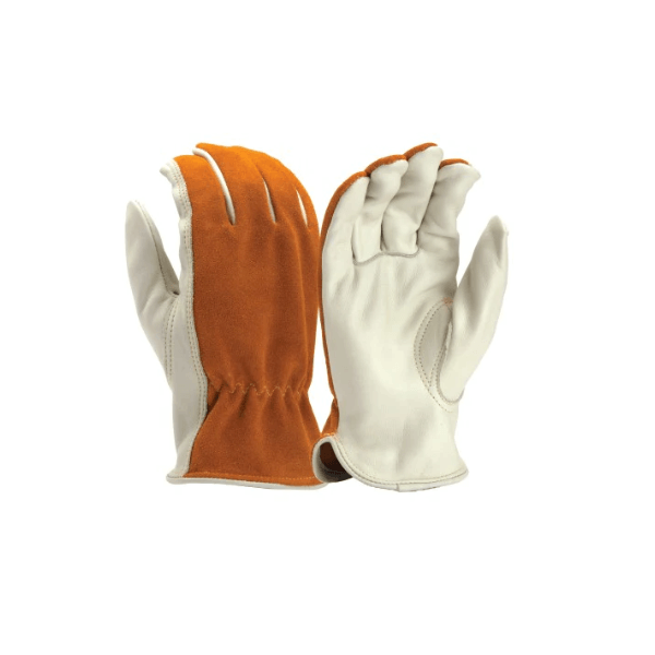 Pyramex GL2008K Cow Leather Driver Split Back Kevlar Keystone Thumb Gloves