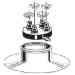 Portals Plus 23045, Alumi-Flash Extra Wide Base  w/481 Black Cap - POR-23045