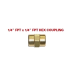 Red Dragon F-322 -- 1/4" FPT HEX Coupling flame engineering, red dragon, hex coupling, 1/4", F-322