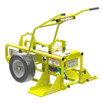 AES X-Calibur Mobile Fall Protection Cart aes, leading edge safety, fall protection, mobile fall protection, x-calibur, x-caliber, safety