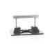 MIRO 8" Base Strut Rooftop Pipe Support - Adjustable 3.5" to 5.375" Height