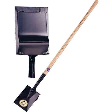 Long Handle Wood Spade, Plain Edge, Heeled Back 11053