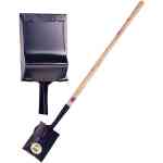 Foxy Manufacturing 11073 - Long Handle Wood Spade, Serrated Edge, Heeled Back