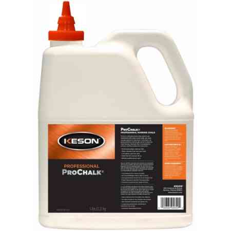  Keson 5 lb. Glo-Orange ProChalk Standard Grade Marking Chalk