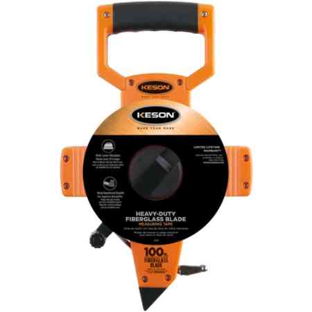 Keson OTR18100 - Fiberglass Long Tape Measure, 100 ft.