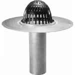 Marathon Alum Fast Flow Drains Aluminum Fast Flow roof drain, BFF200, BFF300, BFF400, spun aluminum body, 16-inch flange, polyethylene strainer, retrofit drain, direct-connect drain
